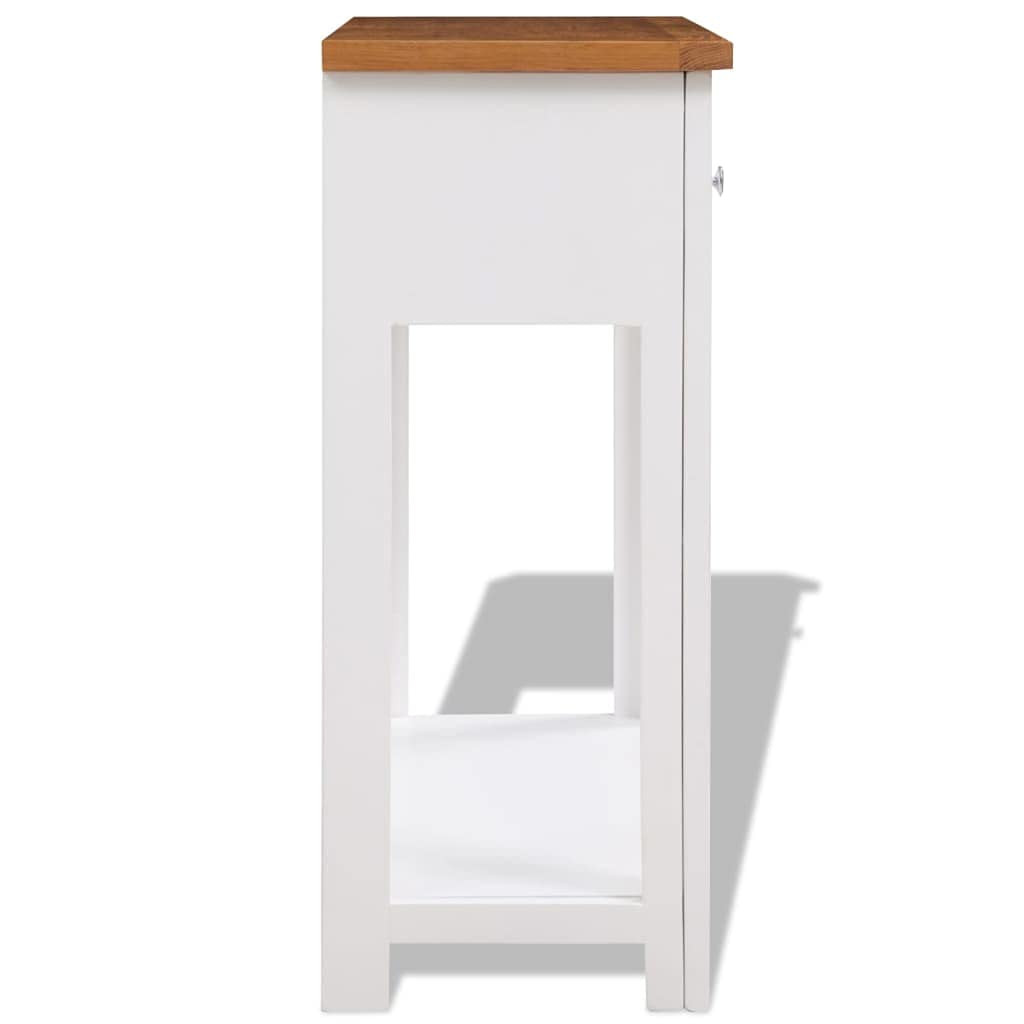 Solid Oak Wood Console Table Q72618