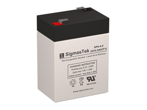 6 Volt 4.5 AH F1 Terminal Battery P583616