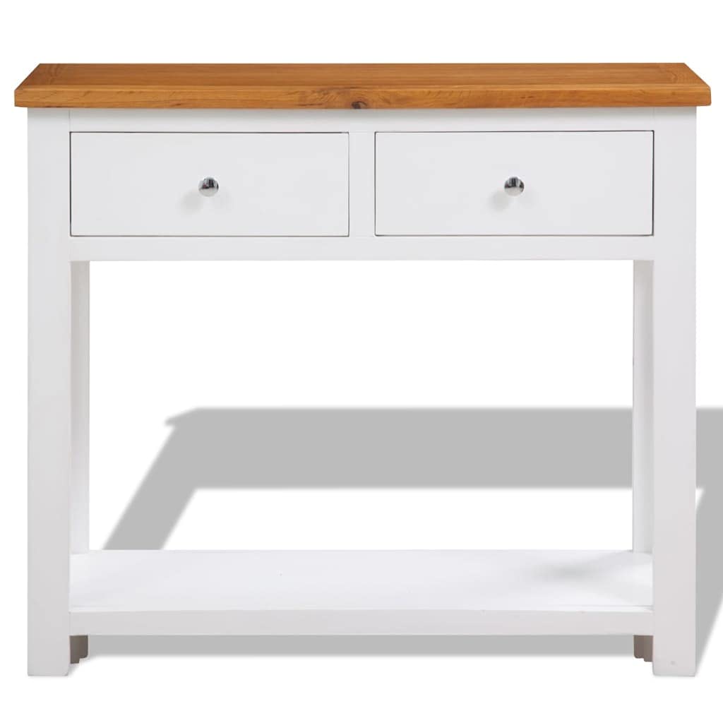 Solid Oak Wood Console Table Q72618