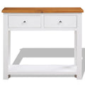 Solid Oak Wood Console Table Q72618
