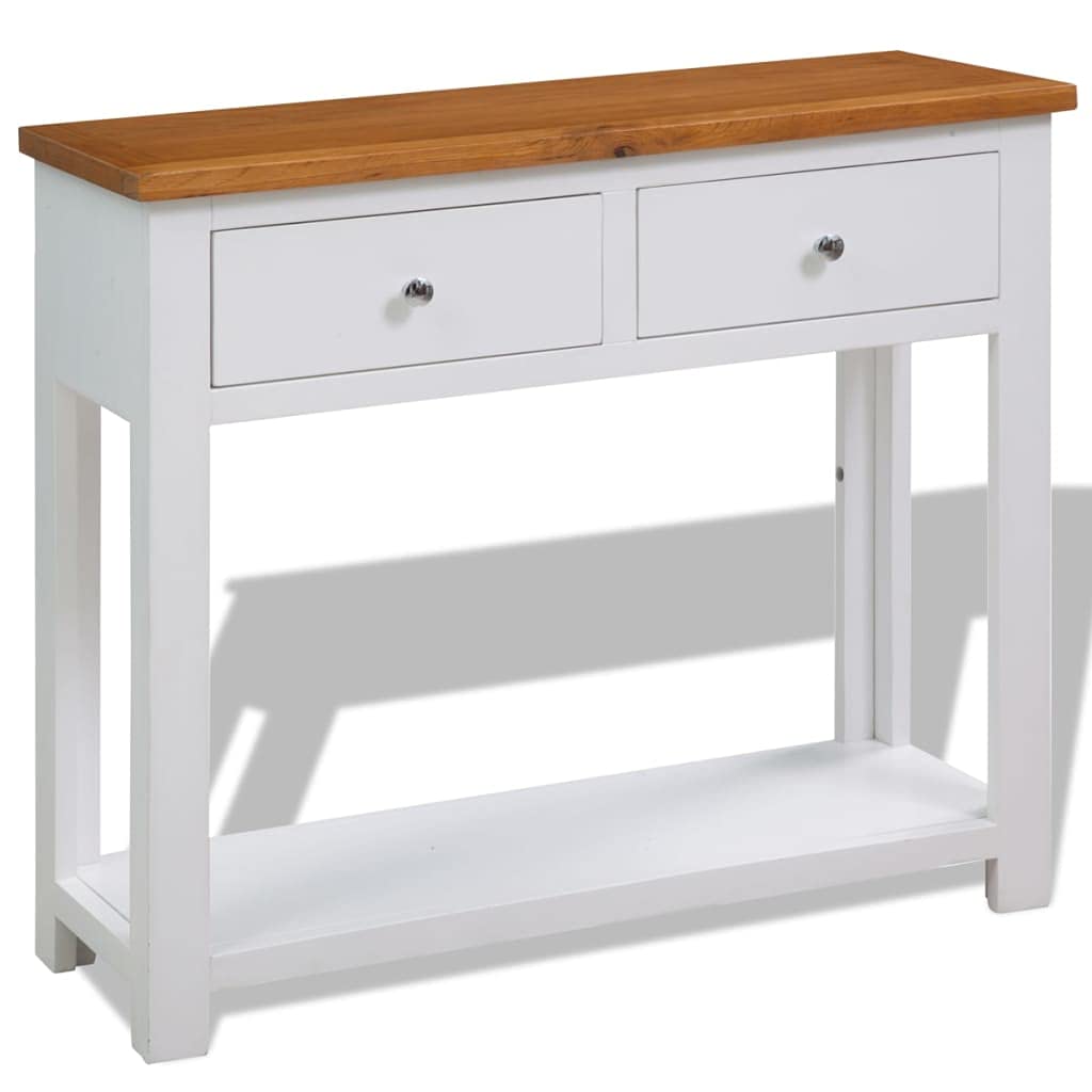 Solid Oak Wood Console Table Q72618