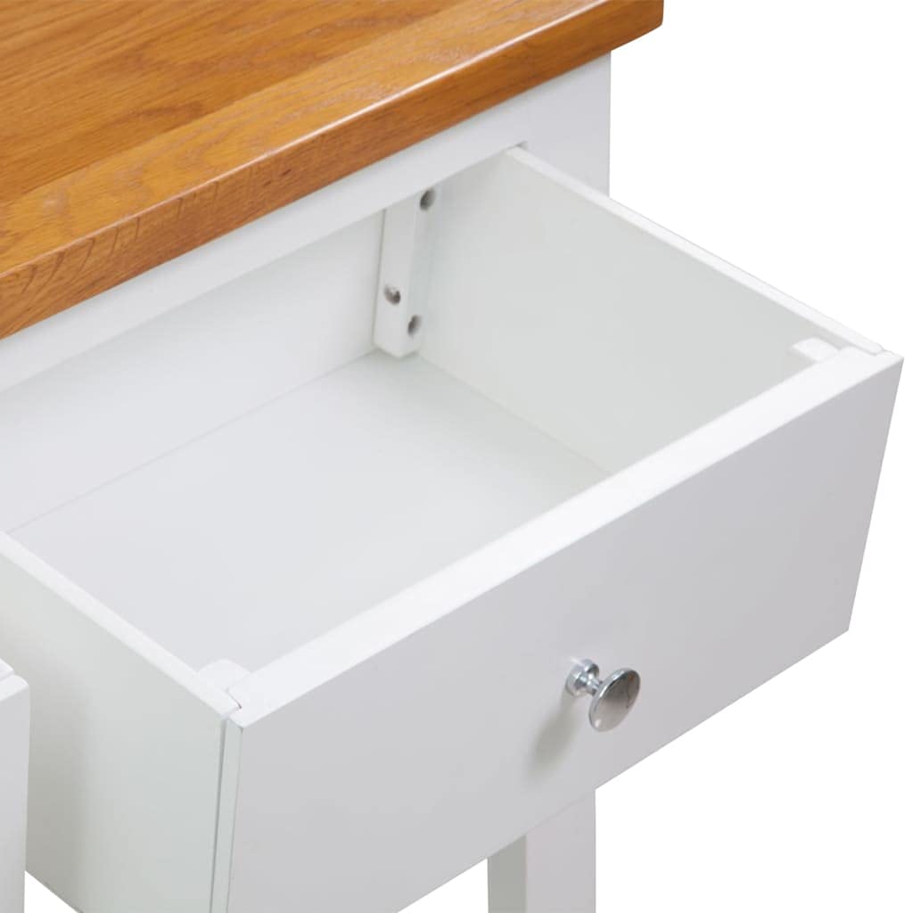 Solid Oak Wood Console Table Q72618