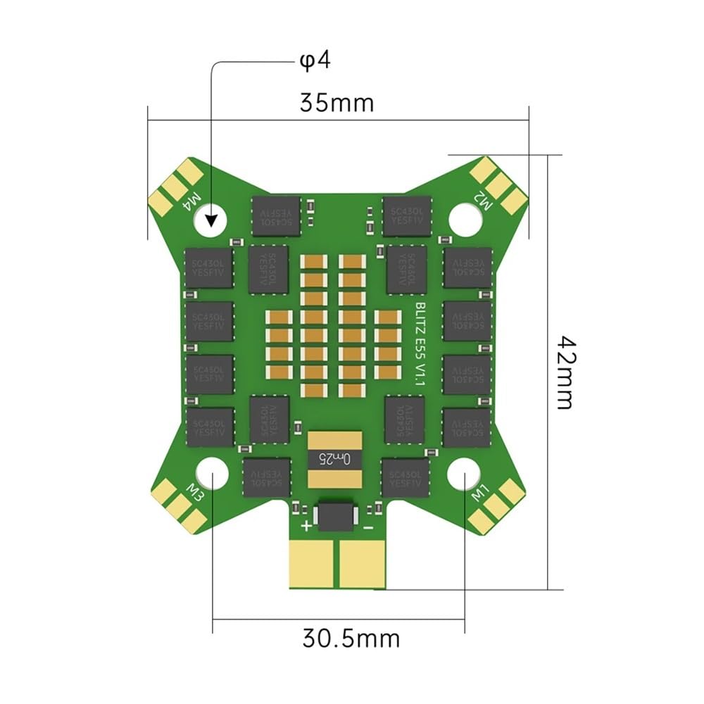 Stack Flight Controller 55A ESC 2-6S FPV Drone P5509