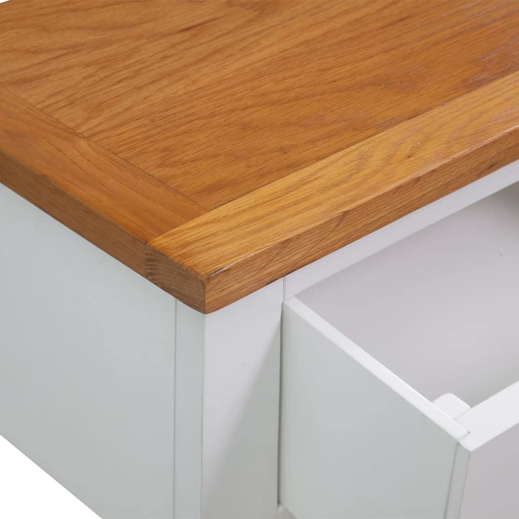 Solid Oak Wood Console Table Q72618