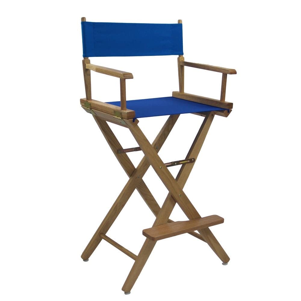 Extra-Wide Bar Height Director's Chair Black Canvas U91072