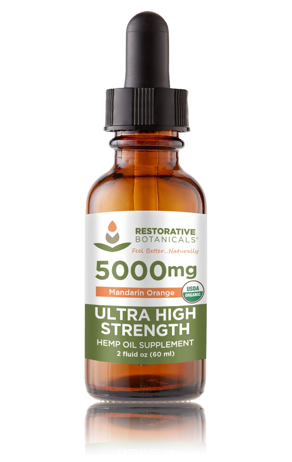 Hemp Oil Drops 5000 mg Mandarin Orange H22143