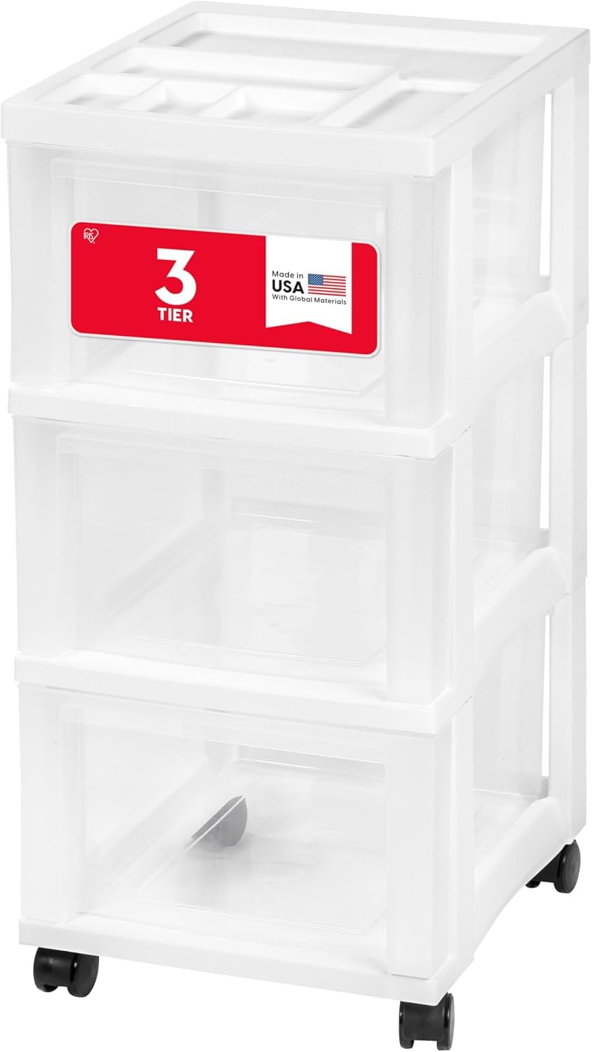 3 Drawer Rolling Storage Cart V64599