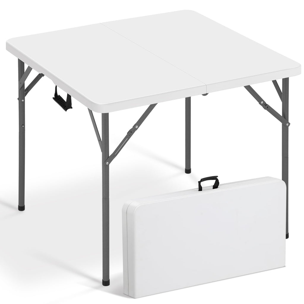 White Square Folding Card Table Z5249