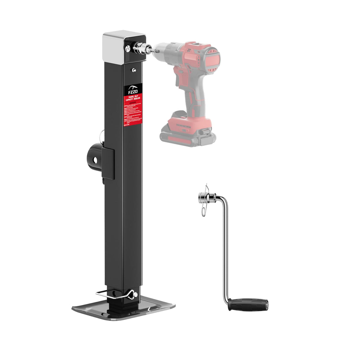 8000 lbs Weld-on Pipe Swivel Trailer Jack M60170