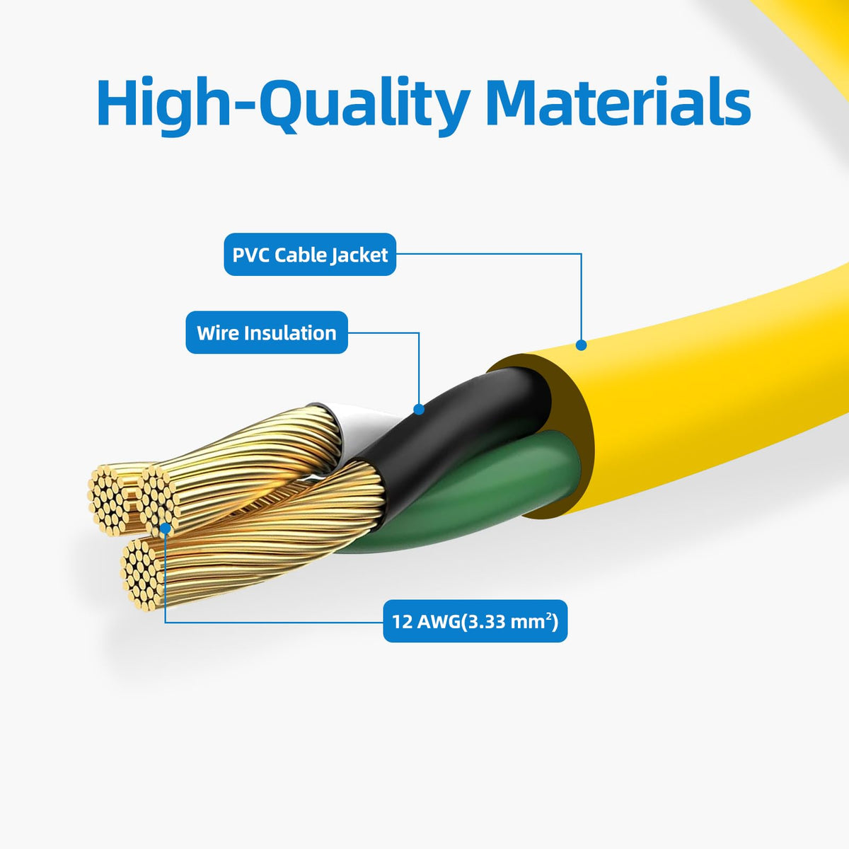 100 FT Heavy Duty Outdoor Extension Cord P6291
