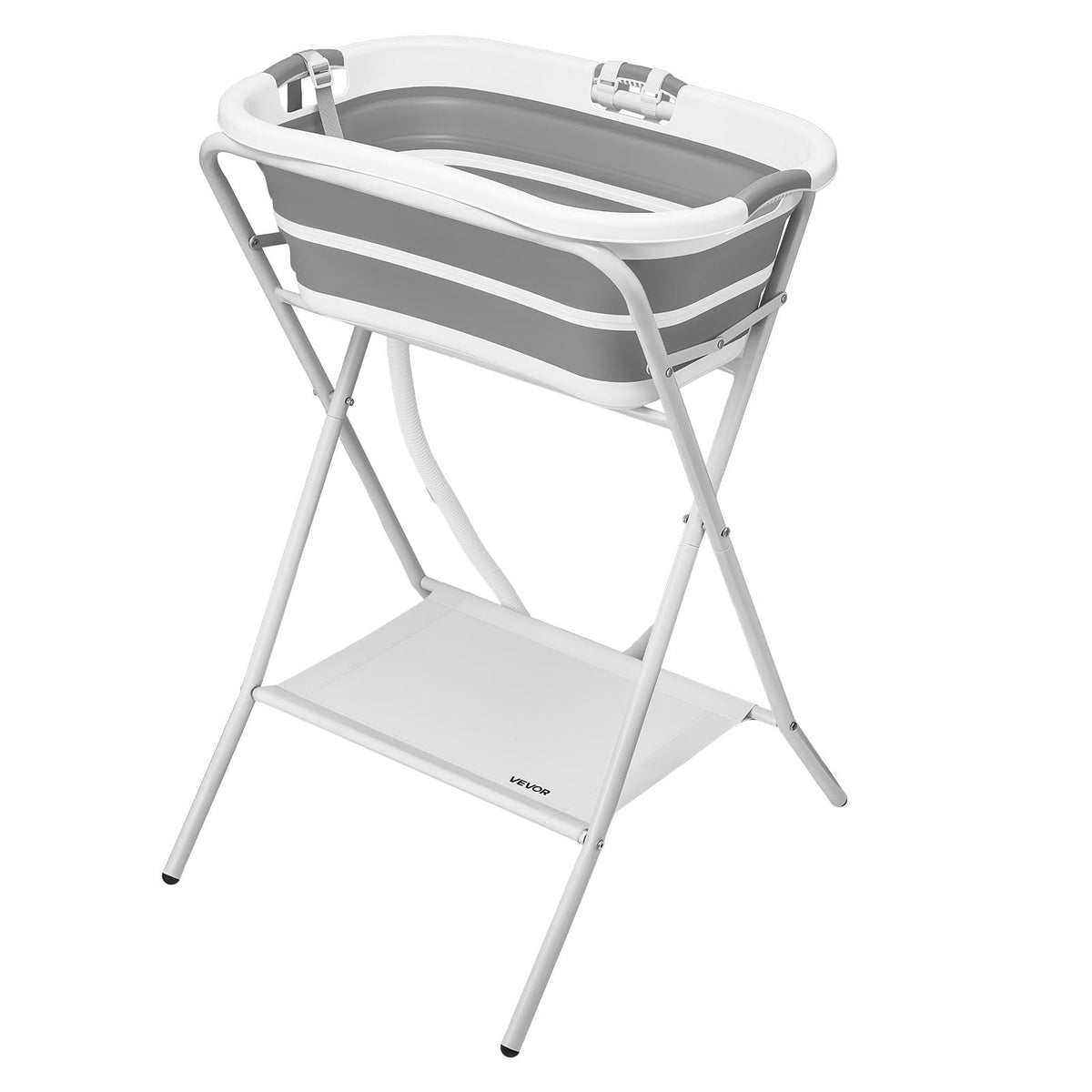 Elevated Collapsible Pet Bathtub with Drain Hose R43748
