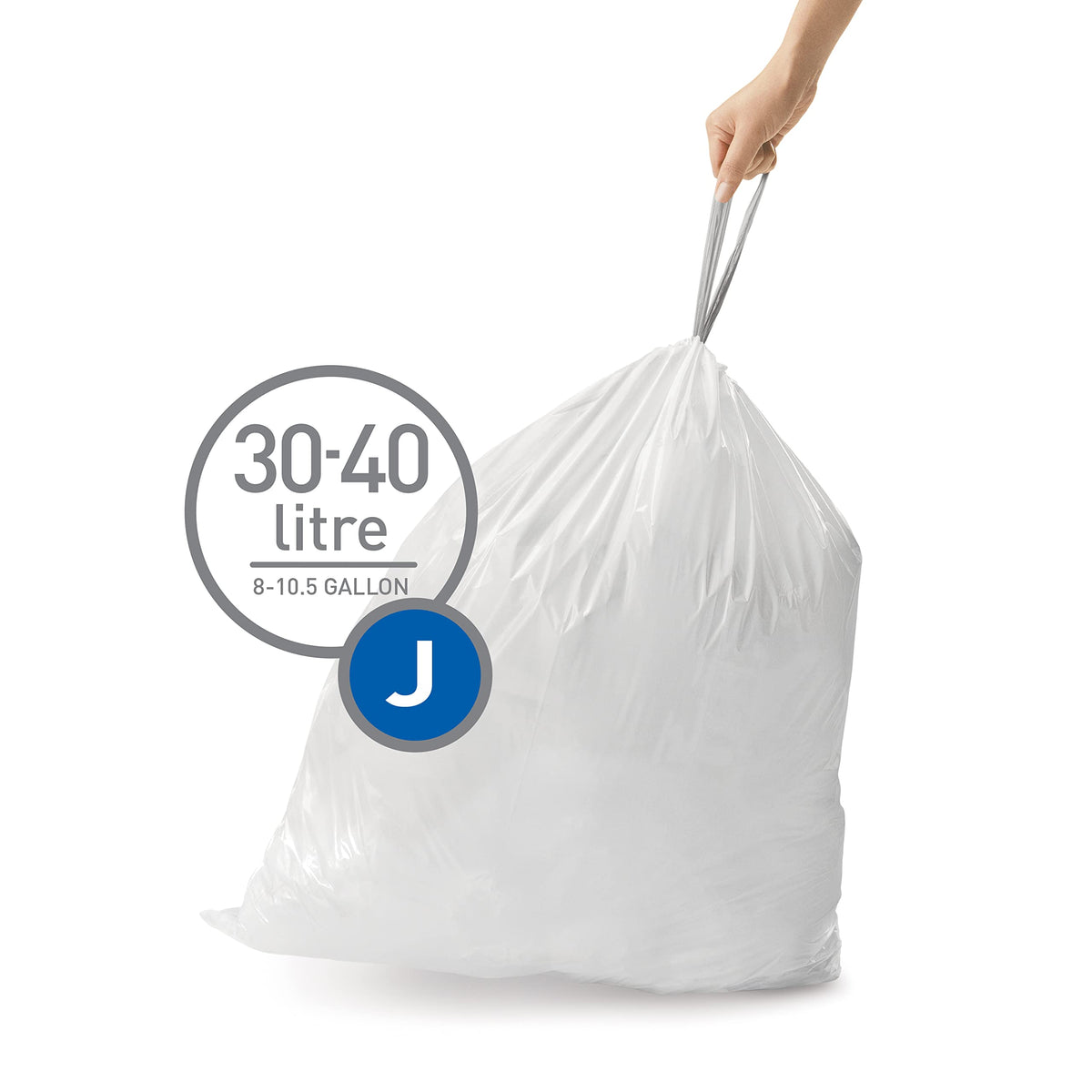 Custom Fit Trash Can Liner, 60 Count, 30-45 Liter A1333