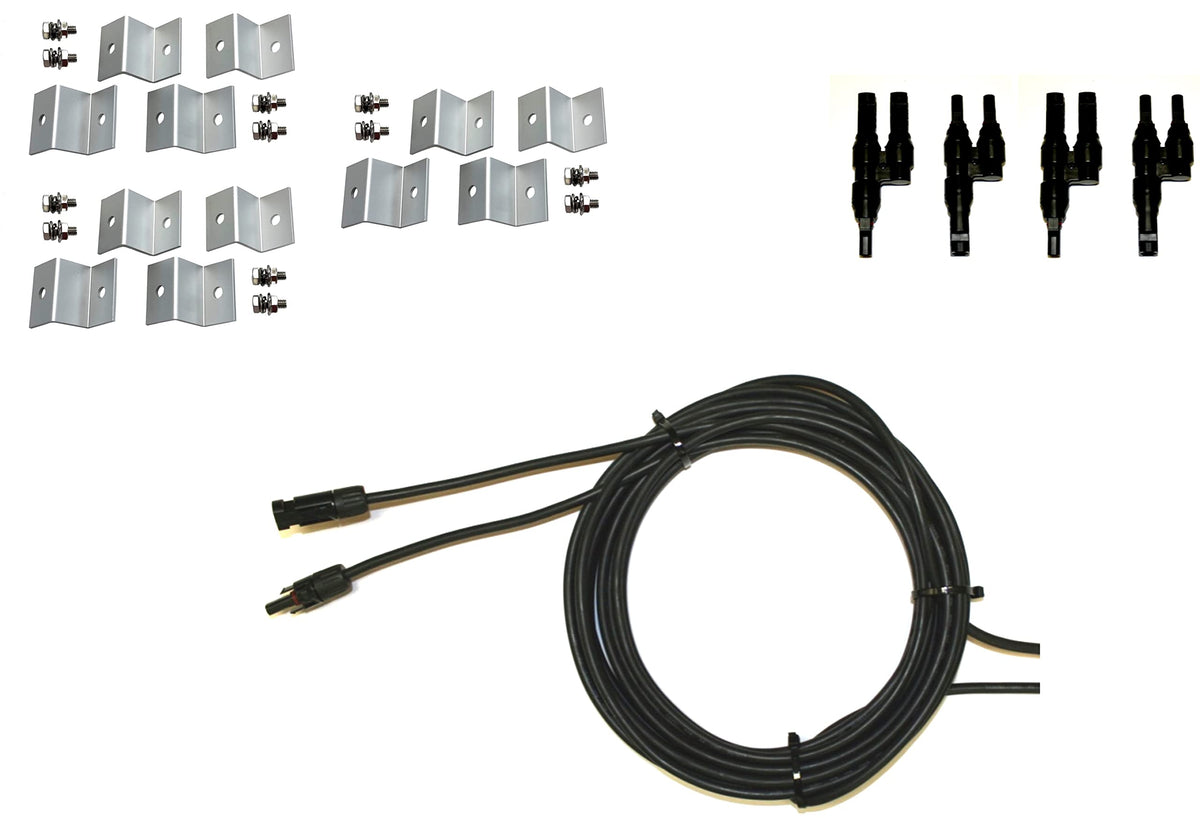 300 Watt Monocrystalline Solar Panel Kit with 1500W Power Inverter and 200ah AGM Battery T34133
