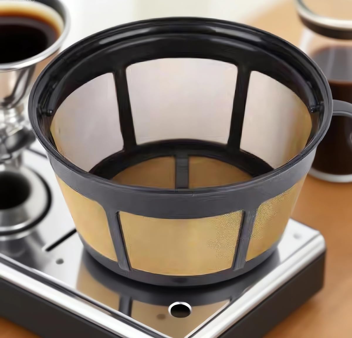 Reusable Stainless Steel Mesh Coffee Filter 2 Pack H913