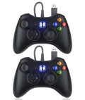 10ft Wired Controller with Upgraded Joystick, Double Shock, 2.5mm Audio Jack - 2 Pack B3359