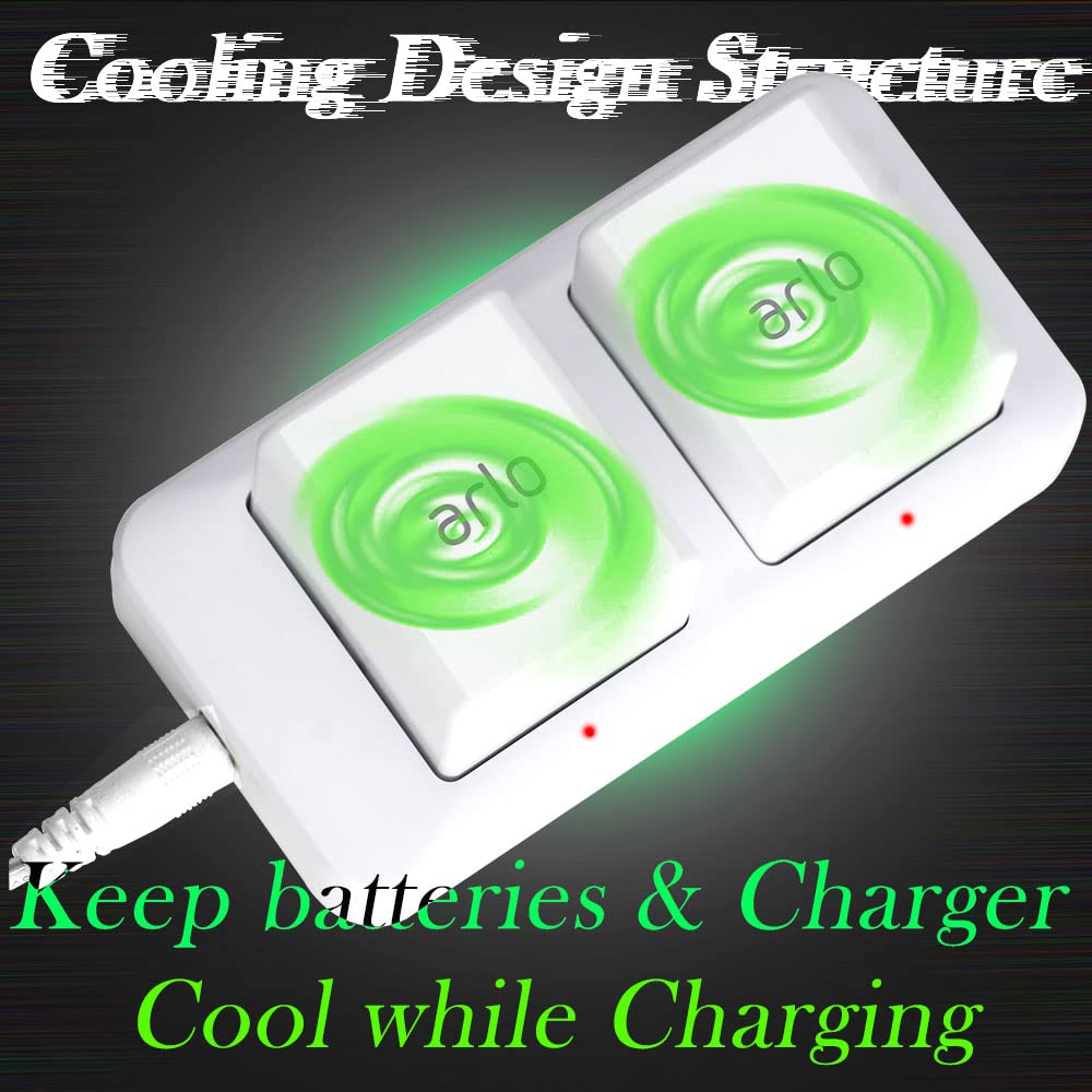 White Dual Slot Camera Battery Charger T108982