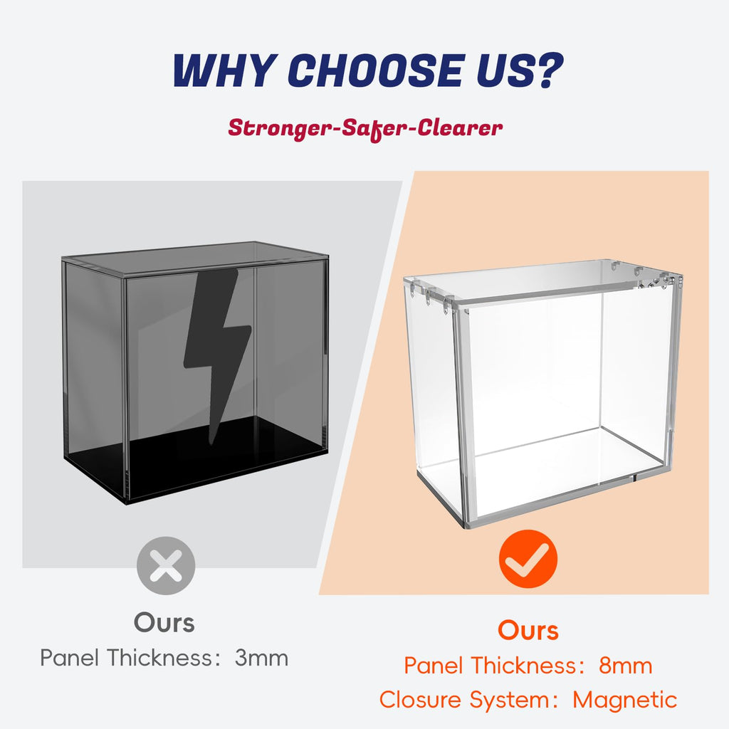 Clear Acrylic Booster Box Case with Magnetic Lid A96253