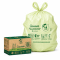 1.6 Gallon Compostable Bags with Easy-Tie Handles, 50 Count P816