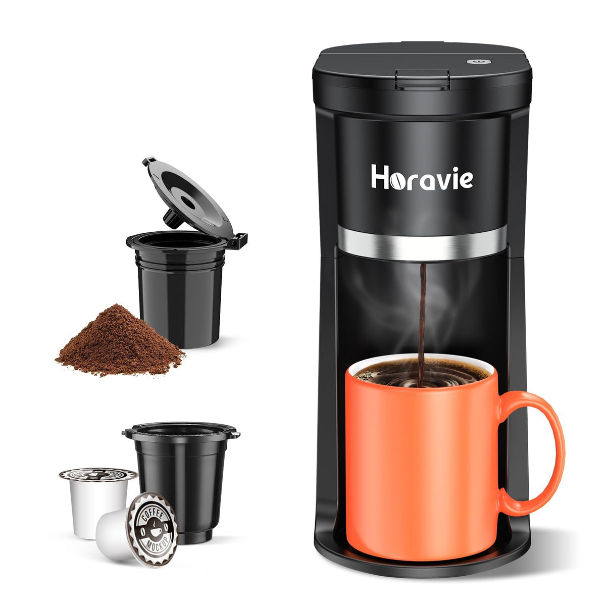 Single Serve Coffee Maker for K-Cup & Grounds C5333