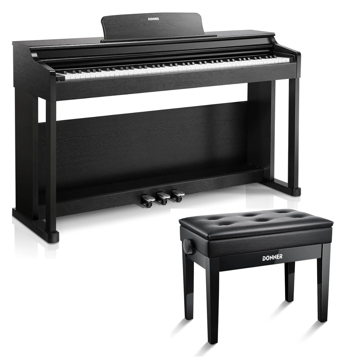 88-Key Weighted Action Digital Piano with Storage Bench F620