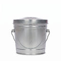 Galvanized Steel 6 Gallon Trash Can with Locking Lid T13401