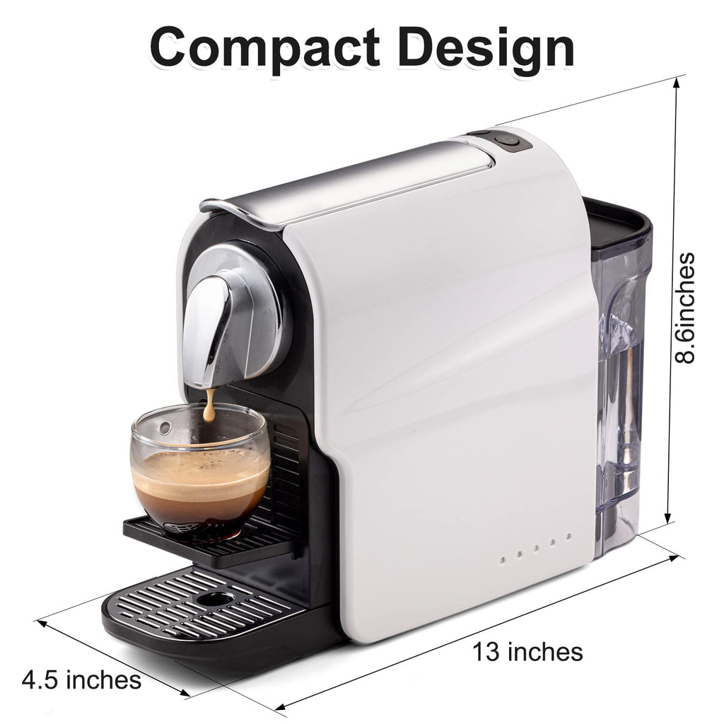 Espresso Pod Machine, 20 Bar, 22oz Removable Water Tank, 1350W O645
