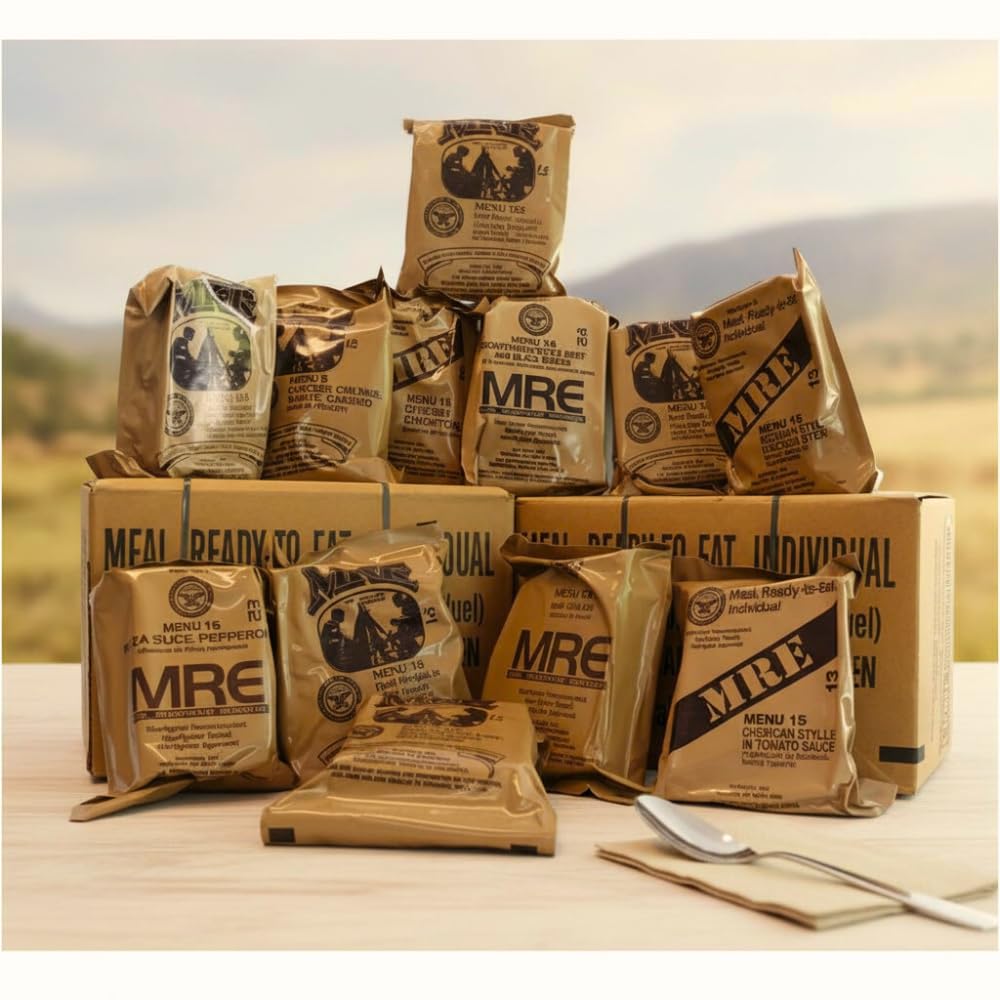 MRE Meals Ready to Eat A and B bundle cases with heater O6799