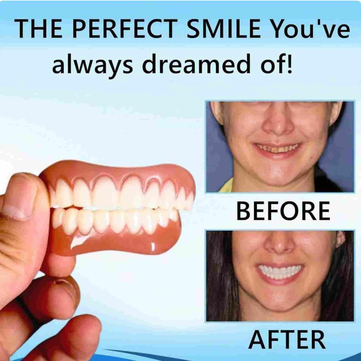 Adjustable Silicone Full-Mouth Denture Set G701