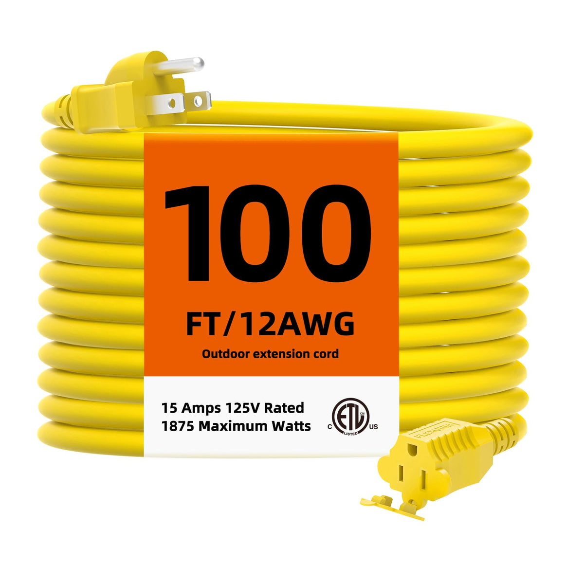 100 FT Heavy Duty Outdoor Extension Cord P6291
