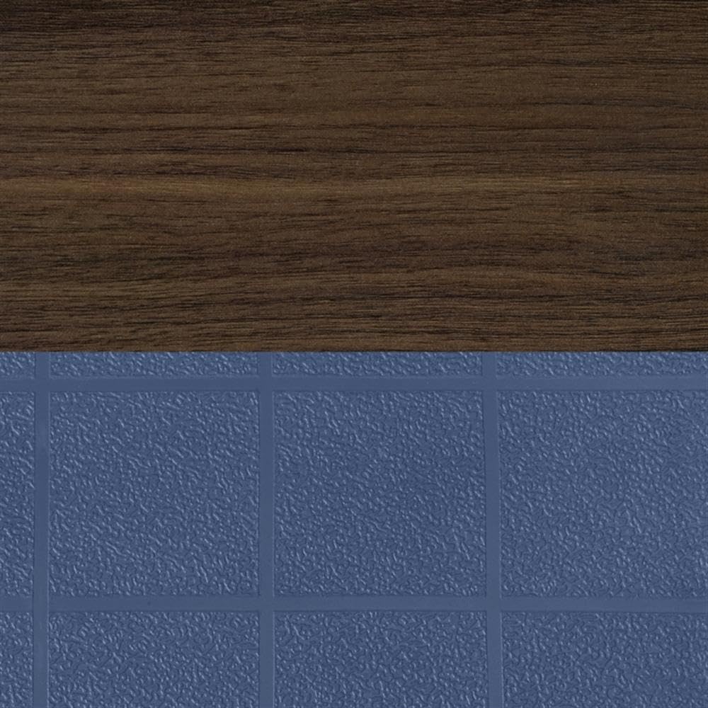 36" Square Mobile Table with 4 Navy Blue Stackable Chairs R418325