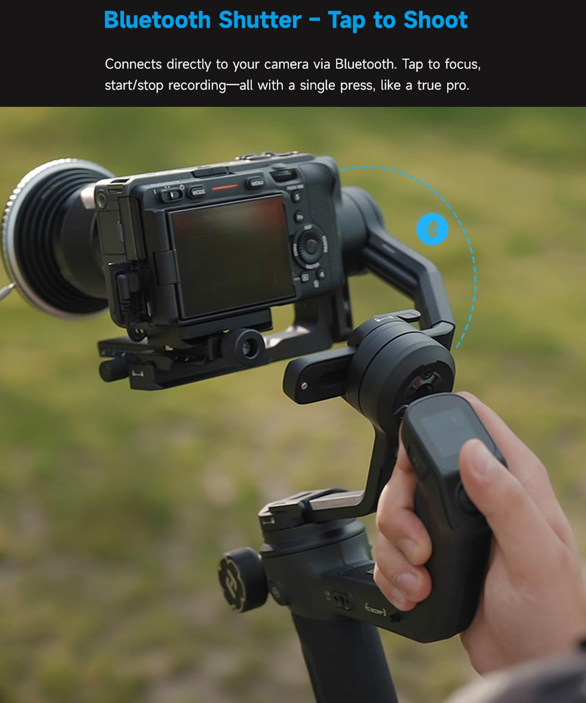 3-Axis Gimbal Stabilizer with AI Tracking and Detachable Handle S60135