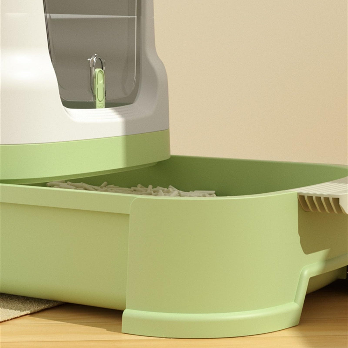 Large Top Entry Enclosed Cat Litter Box with Lid and Scoop V59586