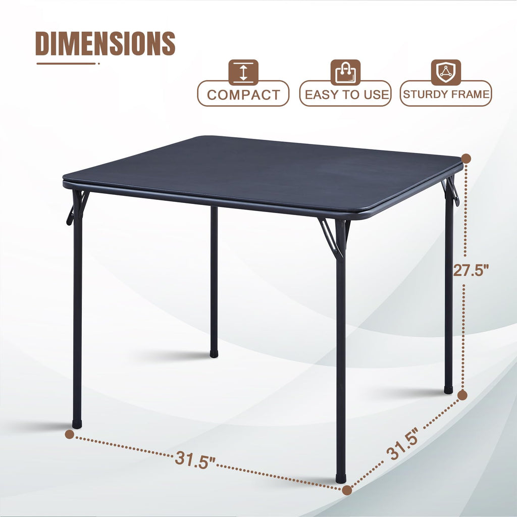 Black 32x32 Folding Table C2134