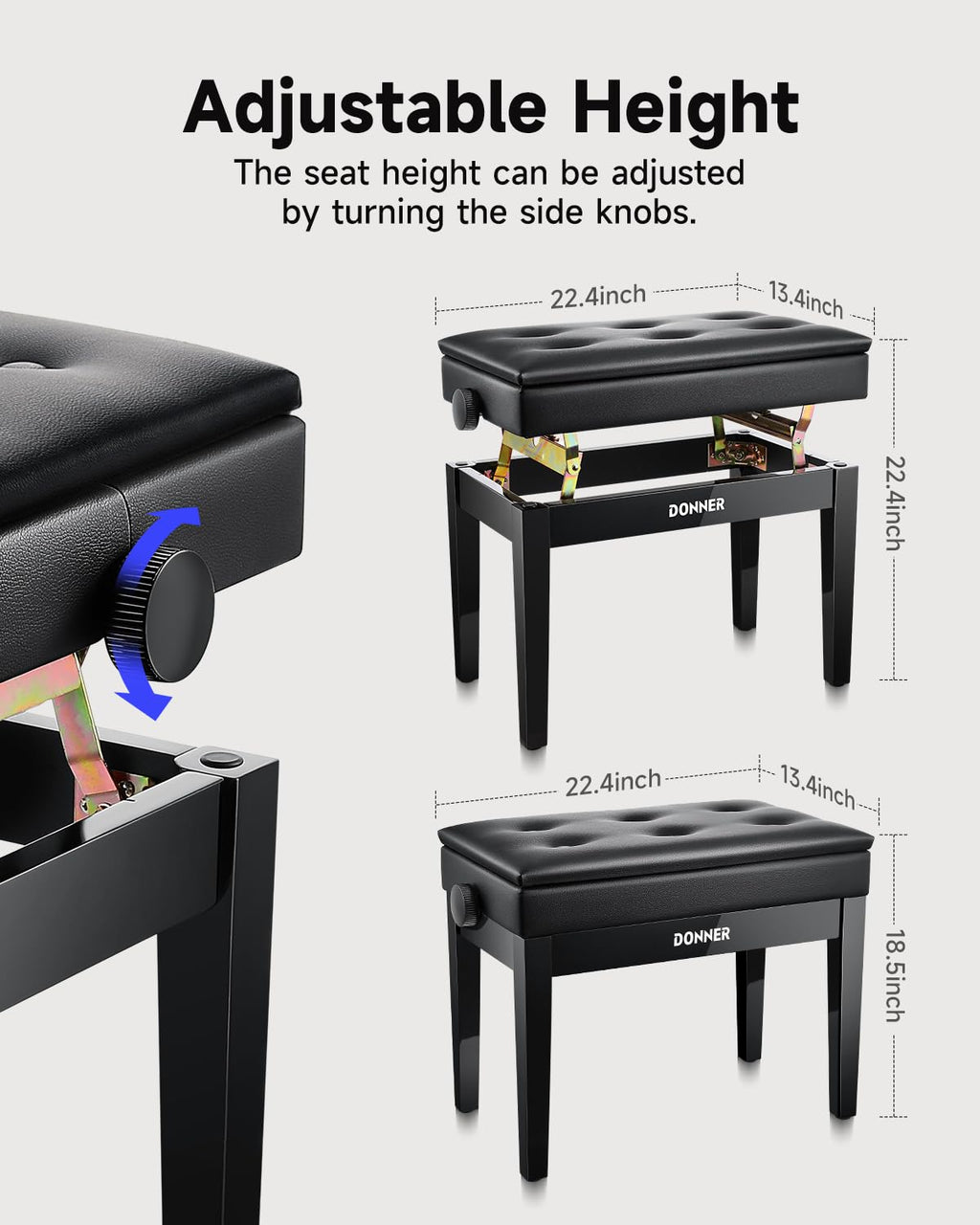 88-Key Weighted Action Digital Piano with Storage Bench F620