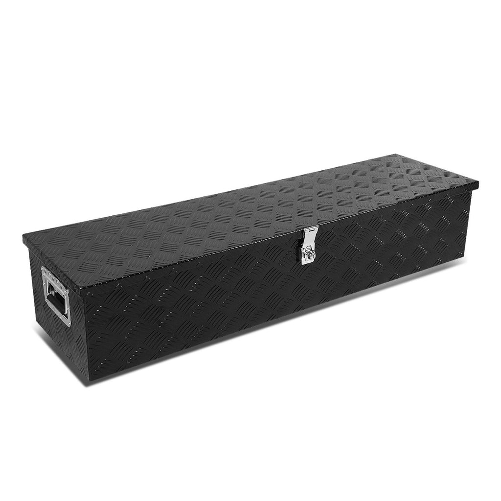 39" Black Aluminum Truck Bed Tool Box with Key Lock A536