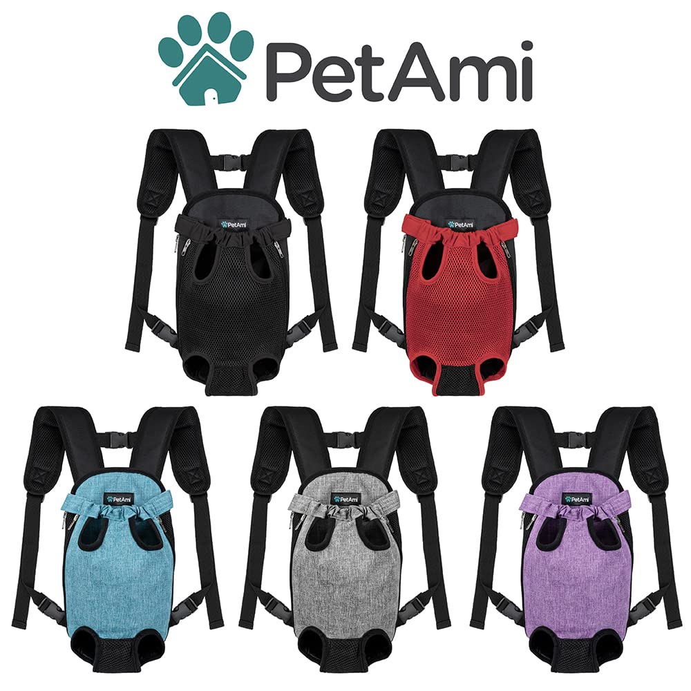 Adjustable Ventilated Dog Carrier Backpack, Medium, 9-13 lbs, Purple J8182
