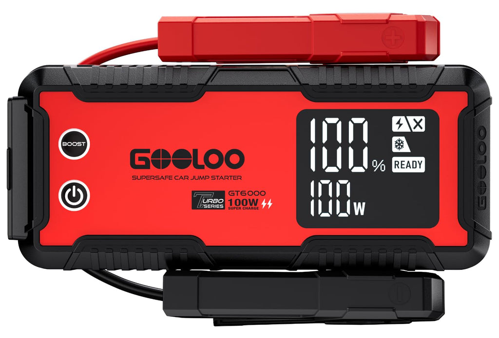 6000A 12V Jump Starter with 100W Fast Charge H540