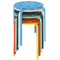 6 Piece Stacking Stools 17.7 Inch Colorful J321
