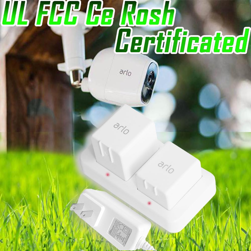 White Dual Slot Camera Battery Charger T108982