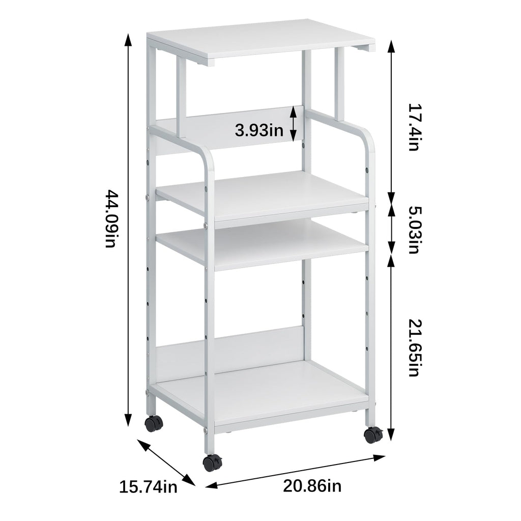4-Tier Printer Stand with Storage Shelf Z16345
