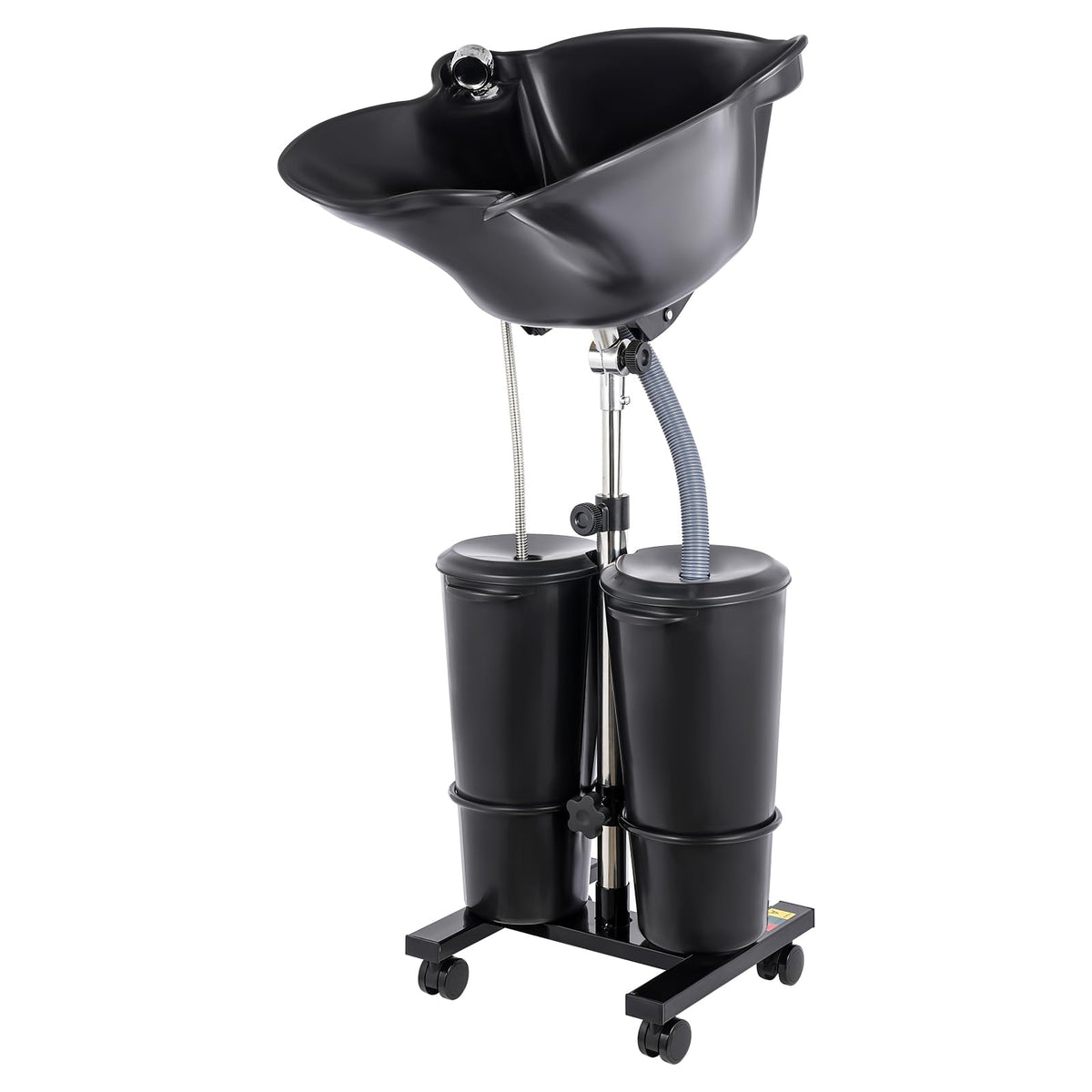 Portable Shampoo Bowl with 2 Buckets Electric Pump & Adjustable Hair Washing Basin U366