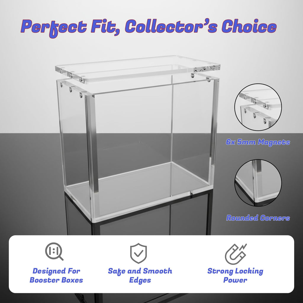 Clear Acrylic Booster Box Case with Magnetic Lid A96253