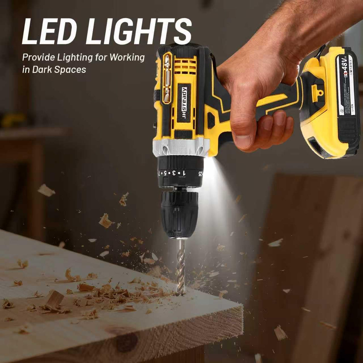 21V Cordless Drill Driver Kit with 2 Batteries & Charger T509021