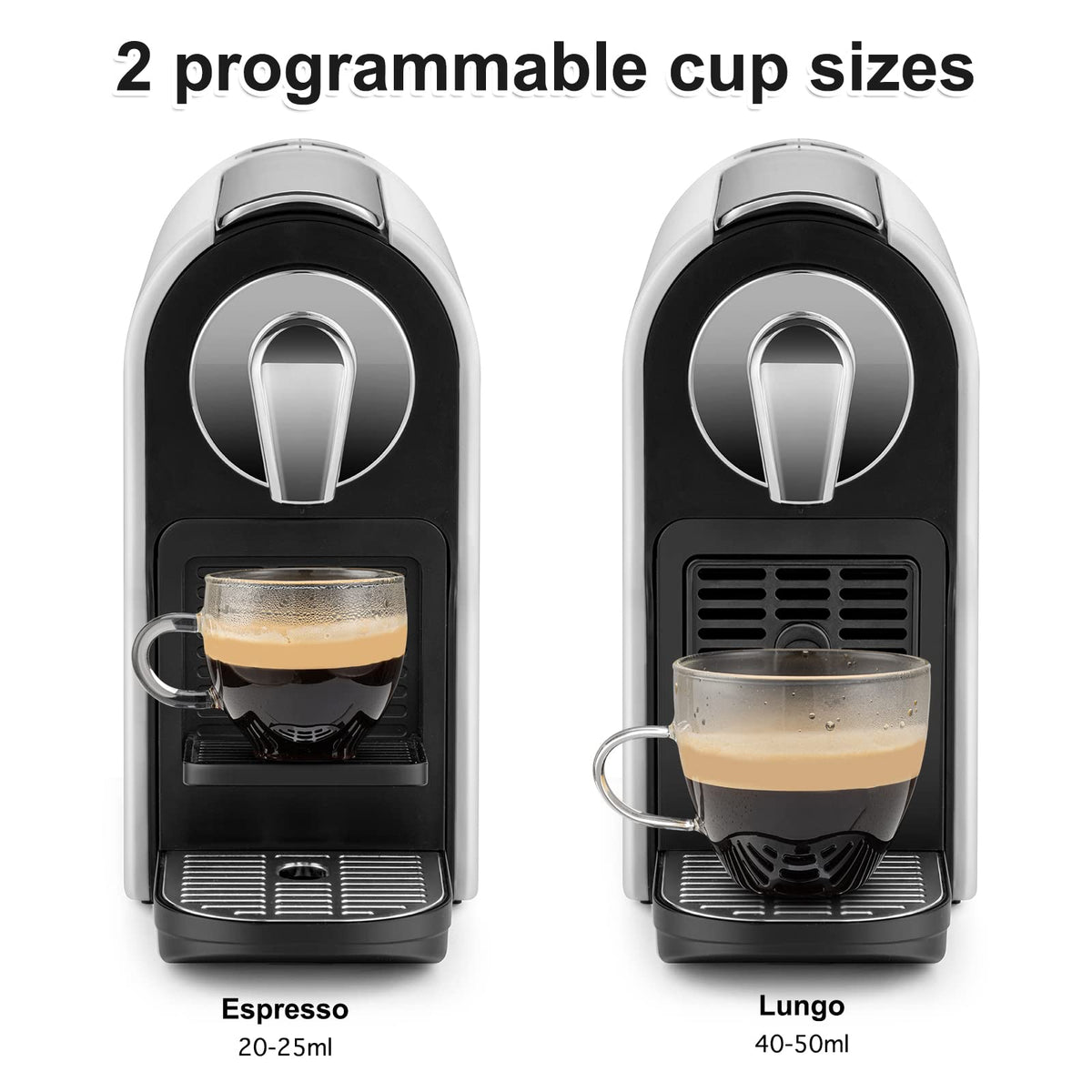 Espresso Pod Machine, 20 Bar, 22oz Removable Water Tank, 1350W O645