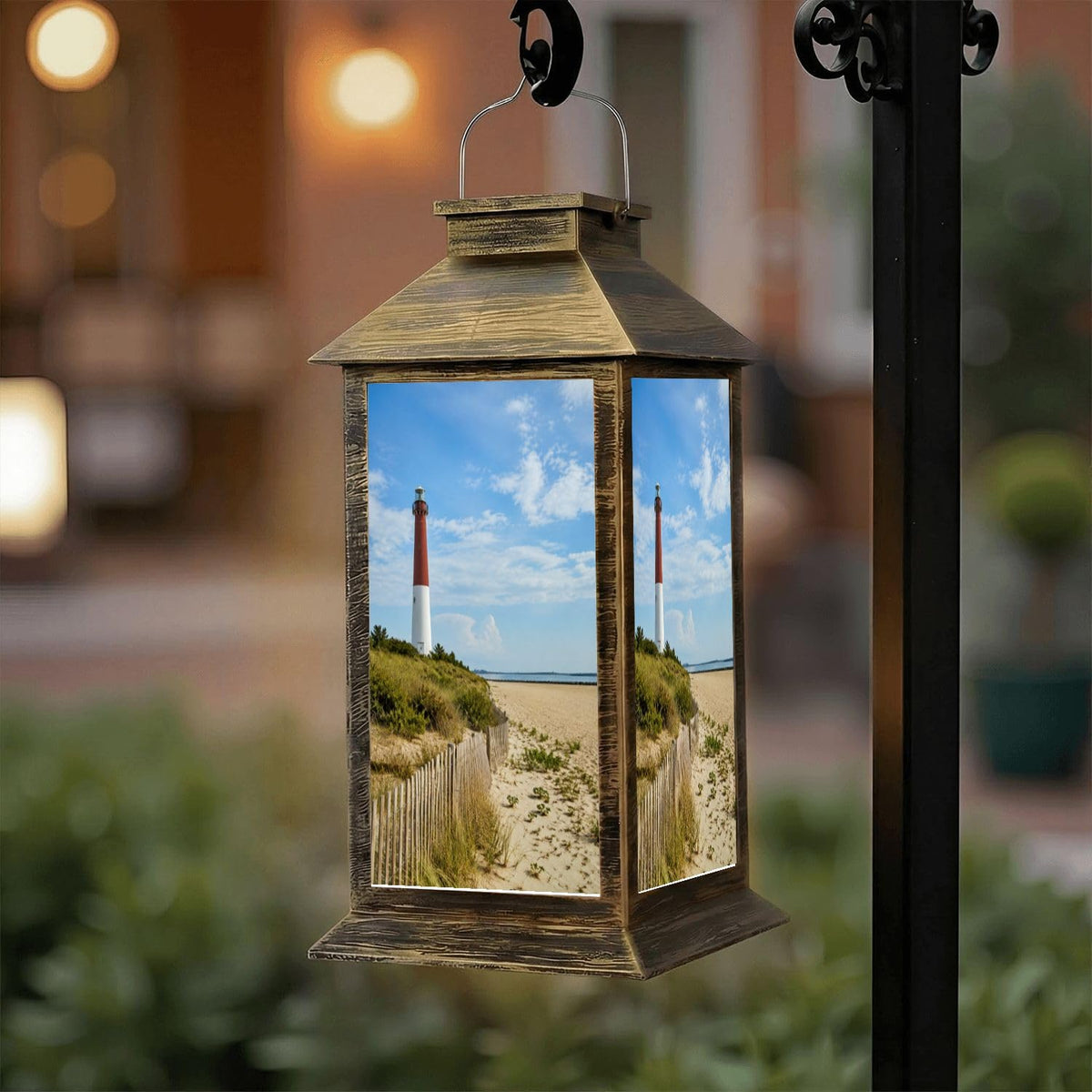 Solar Lantern Outdoor Waterproof LED Hanging Tabletop Lamp O3703