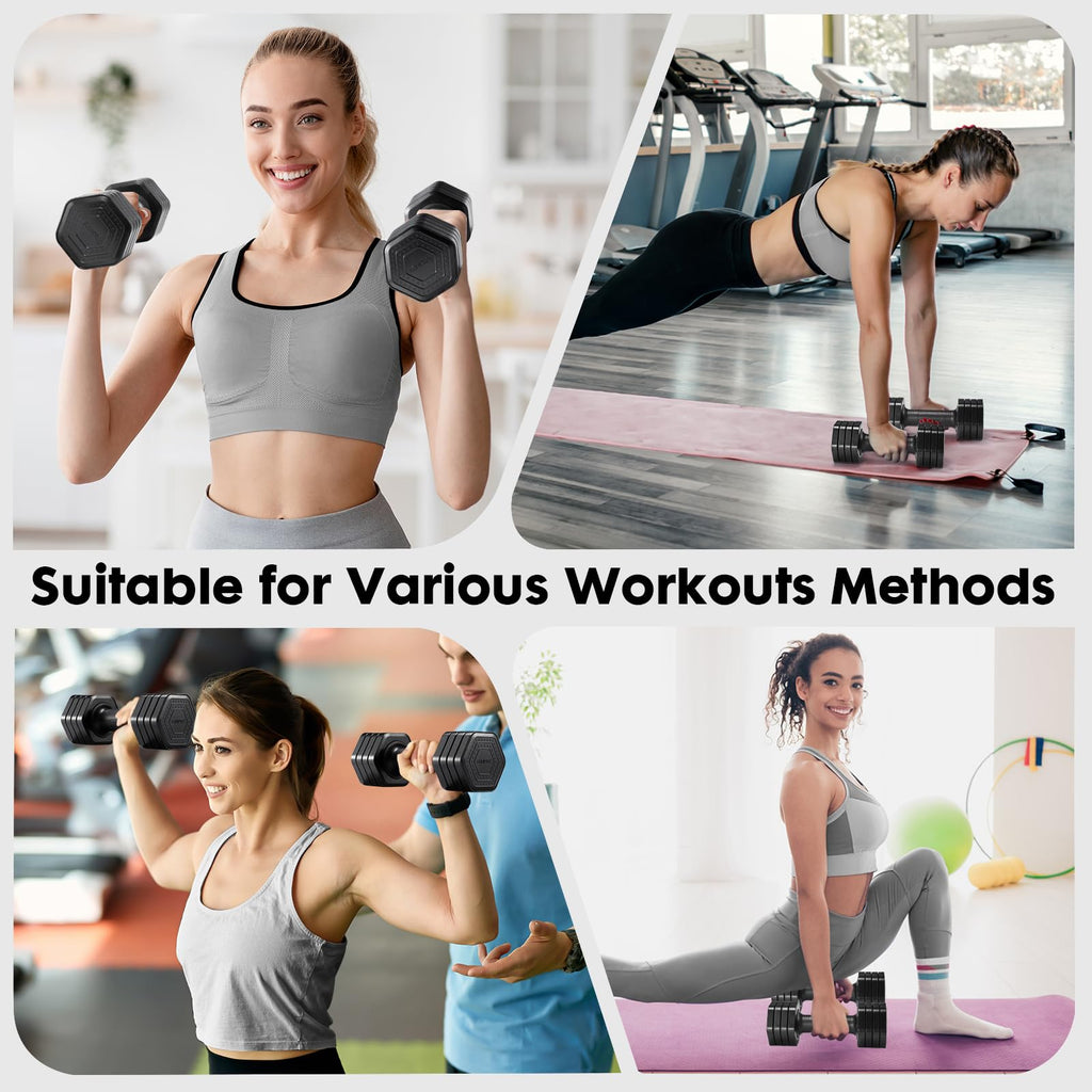 Adjustable Dumbbell Set 2lb 3lb 4lb 5lb Y1160