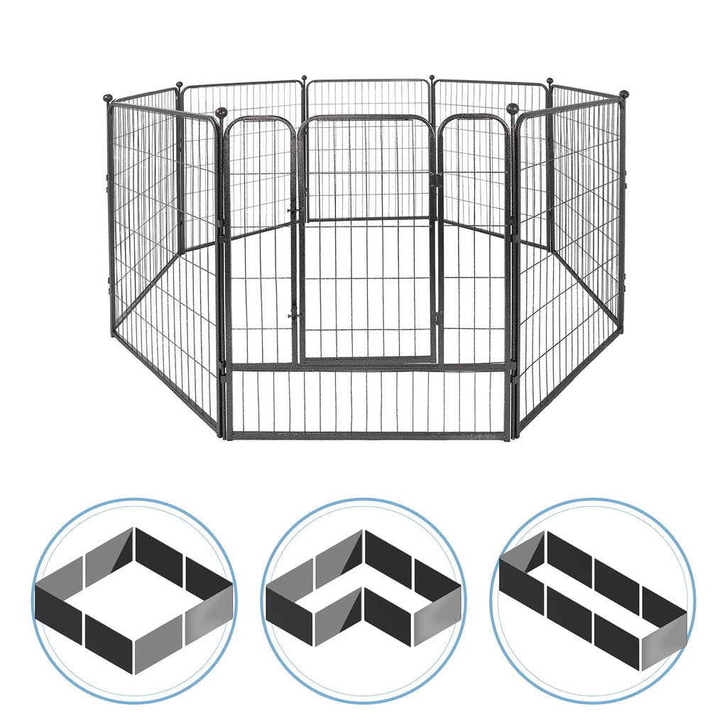 Foldable Metal Pet Playpen with Gate P87216