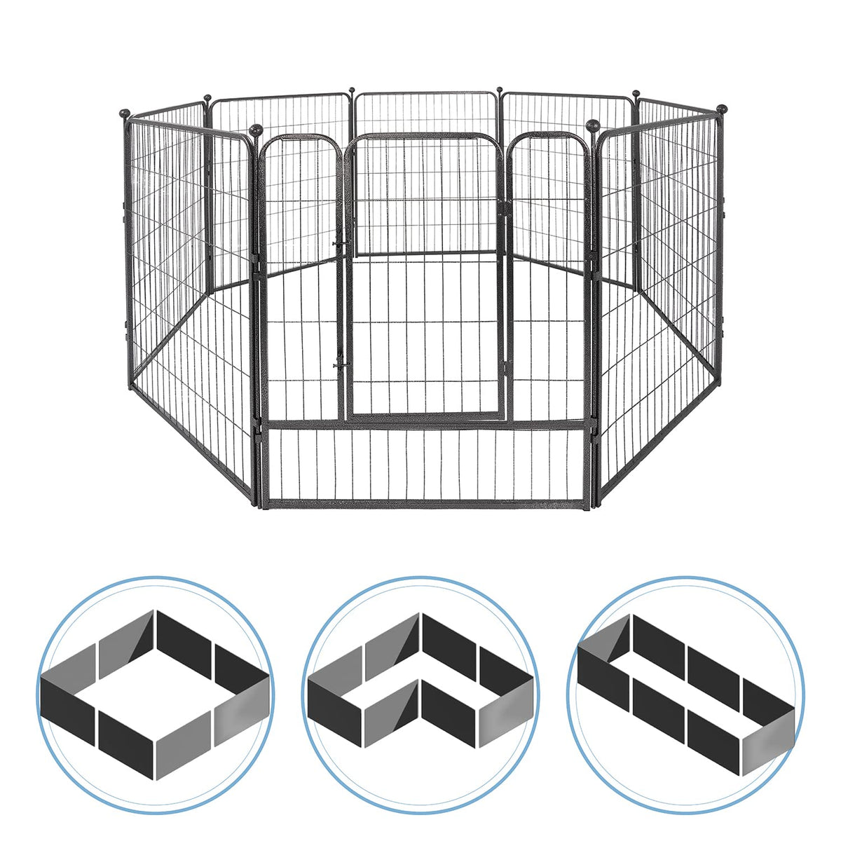Foldable Metal Pet Playpen with Gate P87216