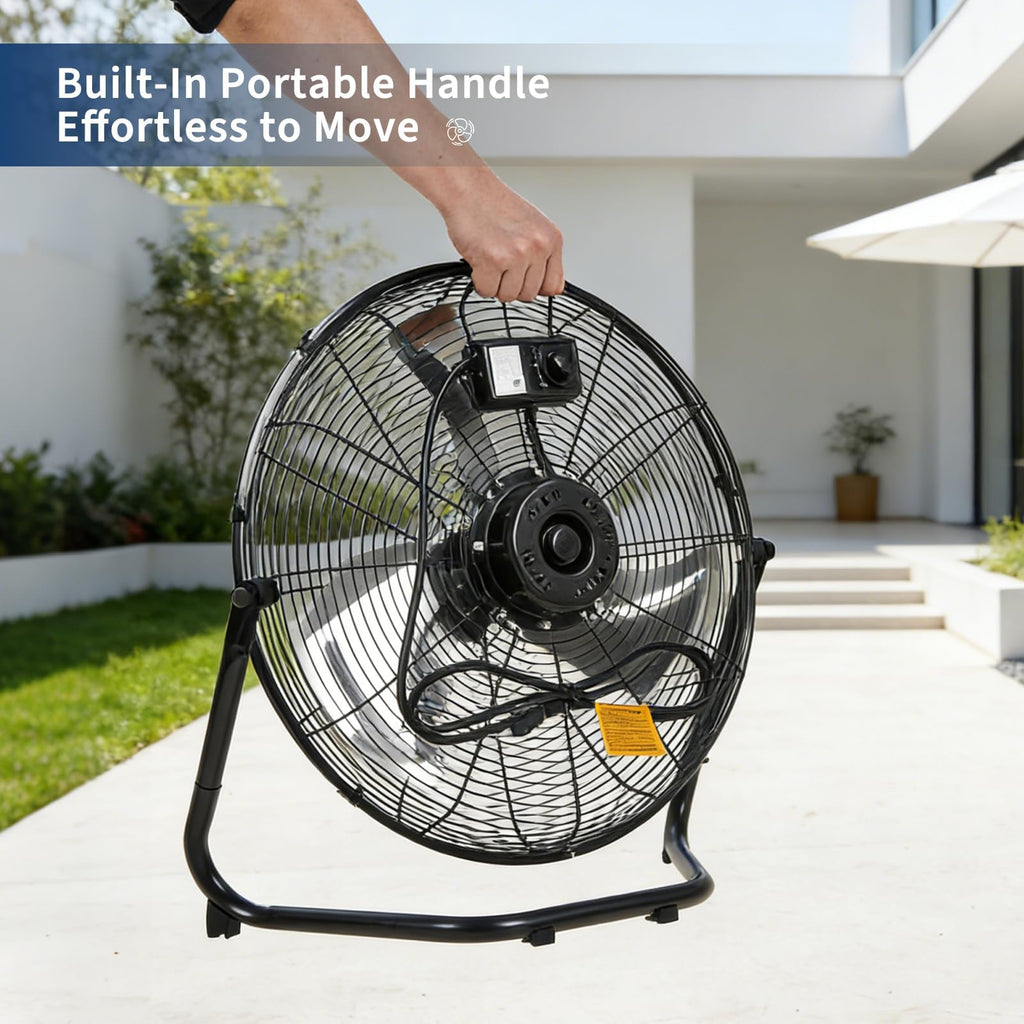 18 Inch 3 Speeds Metal Floor Fan A231