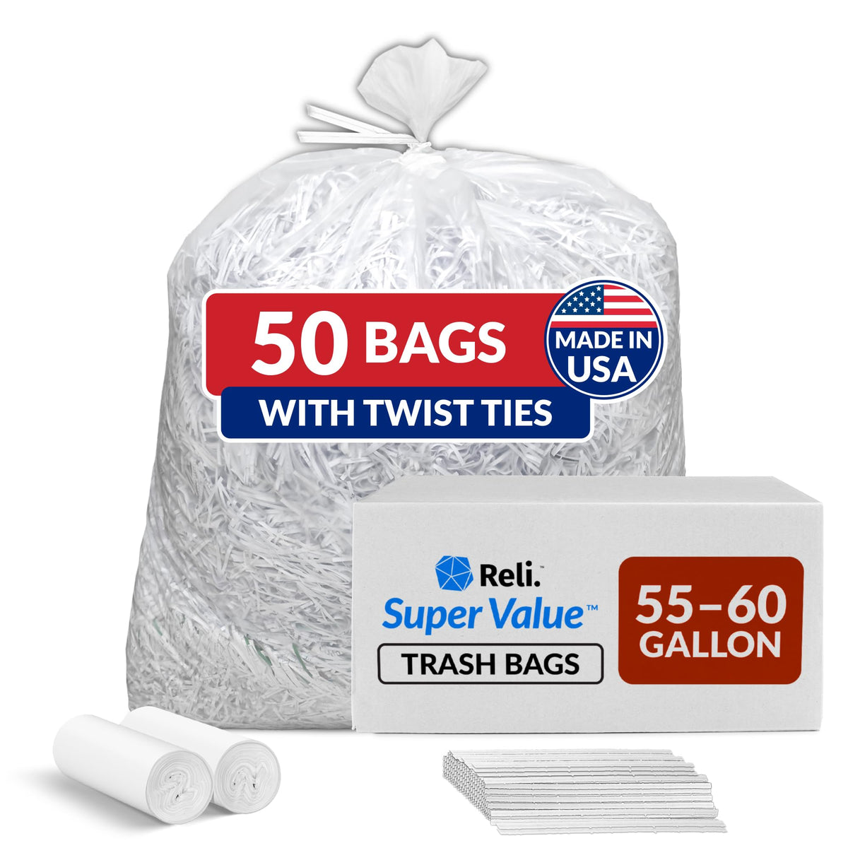 55-60 Gallon Heavy Duty Trash Bags I603